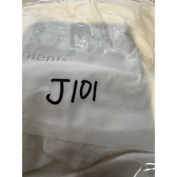 Athleta XL Women Retreat Linen Short Sleeve Shirt Cropped Button Up Undyed J101 - Picture 9 of 9